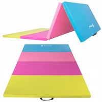 MATERAC GIMNASTYCZNY REHABILITACYJNY ĆWICZEŃ SKŁADANY PRZENOŚNA MATA 240 cm