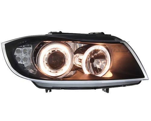 Reflektory lampy przednie BMW E90 E91 BLACK RINGI na Arena.pl