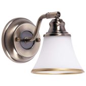 Klasyczna LAMPA ścienna GRANDO 6545 Rabalux klosz OPRAWA dzwon kinkiet bell retro patyna