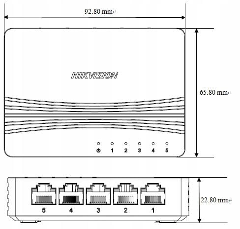 SWITCH DS-3E0505D-E 5-PORTOWY Hikvision na Arena.pl