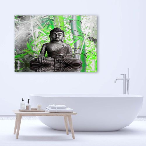Obraz na płótnie, Budda i liście 60x40 na Arena.pl