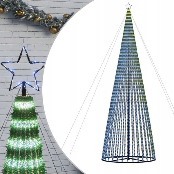Choinka LED 1544 LEDs Niebieski 500 cm zdjęcie 5
