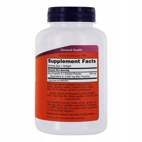 NOW Foods Propolis 2000 KIT PSZCZELI ANTYOKSYDANT ODPORNOŚĆ 100kap na Arena.pl