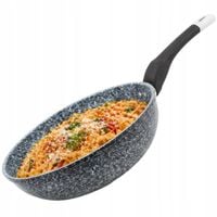 PATELNIA WOK 26cm 2,8L DUŻA GŁĘBOKA PATELNIA MARMURKOWA NA INDUKCJE GAZ