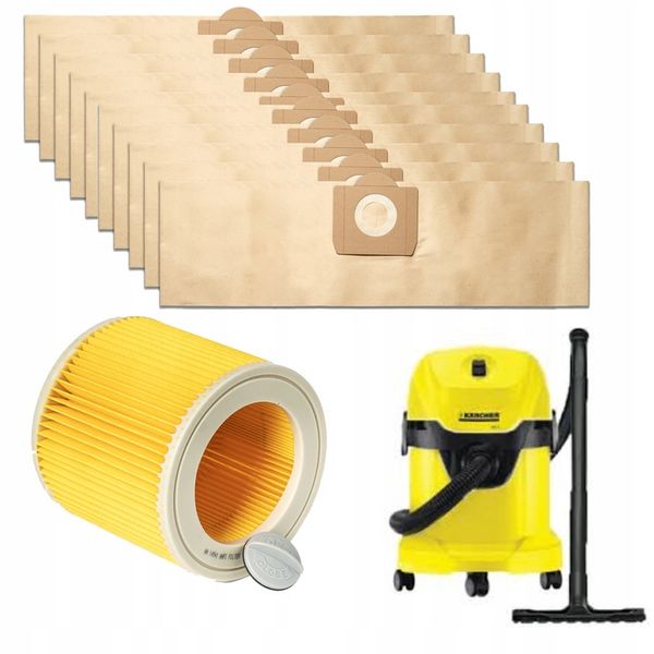10x WORKI FILTR DO ODKURZACZA KARCHER WD3 200 MV3 zdjęcie 1