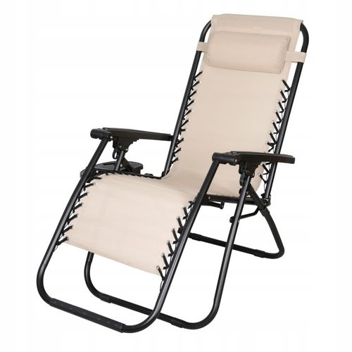 Leżak metal beże i brązy AbarQs na Arena.pl