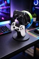 Podwójny stojak na pady i słuchawki Playstation PS PC Xbox