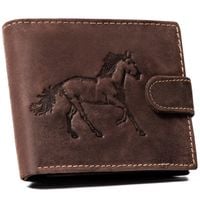 portfel męski skórzany n992l-chm-horse-bl brown
