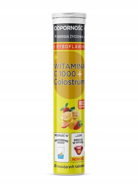 2x Colostrum dla Dzieci Junior PROBIOTYK oraz Witamina C z Colostrum 20 tab zdjęcie 3
