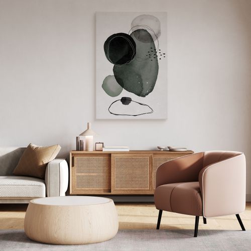 Obraz Na Płótnie Akwarele Abstrakcja Styl Boho Minimalizm 60cm x 90cm na Arena.pl