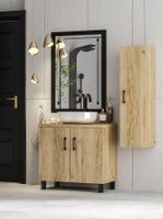 ZESTAW  MEBLI  LAZIENKOWYCH 50 szafka umywalka słupek w. (W1) + BLANCO