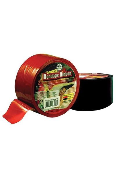 bondage ribbon 5cm/18mtr black zdjęcie 1