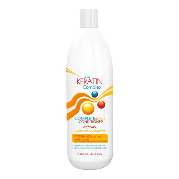 Total Keratin Complex Complete Repair Odżywka do włosów zniszczonych i farbowanych, 1000ml zdjęcie 1