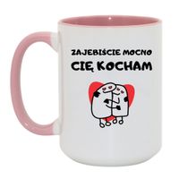 Duży Biało-Różowy 450 ml