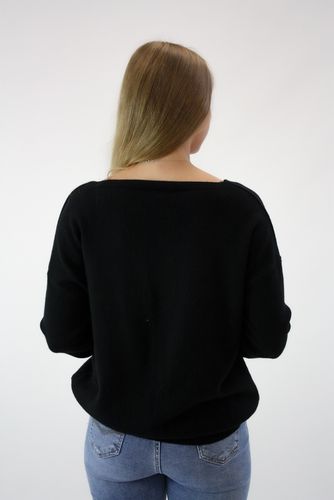 Sweter z brokatową aplikacją Vini Czarny S/M na Arena.pl