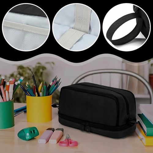 PIÓRNIK SZKOLNY TRZYKOMOROWY NA KREDKI MAZAKI PRZYBORY SASZETKA DO SZKOŁY na Arena.pl