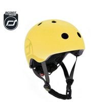 Kask dla dzieci Scootandride S-M dla dzieci 3+ Lemon 51-55 cm
