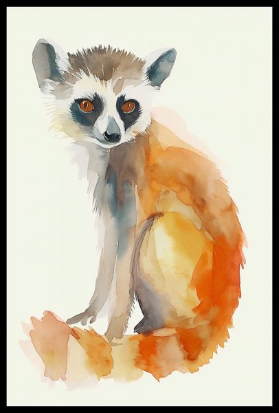 Plakat 40x60cm Lemurek zdjęcie 2