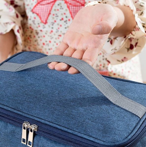 Torba Lunch Box Duża Termiczna Jedzenie Śniadanie zdjęcie 8