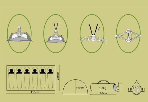 Namiot dla 6 osób Garth na Arena.pl