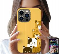 ETUI DO IPHONE 14 PRO MAX - LOVE CAT, WZORY Z KOTAMI, CASE + SZKŁO