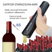 Elektryczny otwieracz do wina Automatyczny korkociąg, ładowalny