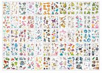 60x Tatuaże zmywalne tymczasowe tatuaż mix wzorów 60 arkuszy dla