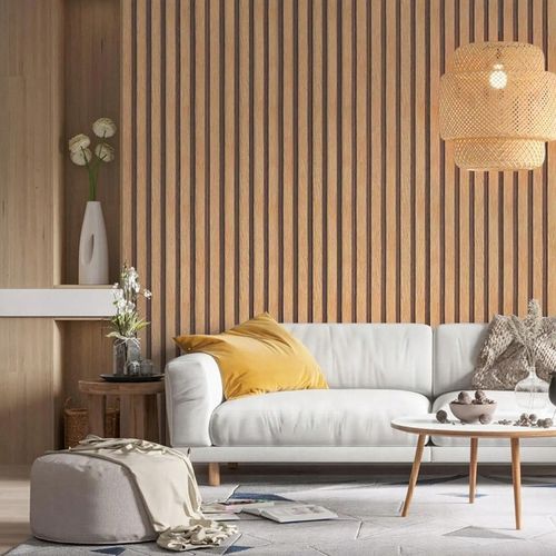 Tapeta Lamel Samoprzylepna Panele Ścienne 3D Okleina Lamele Brąz Drewno 10m na Arena.pl