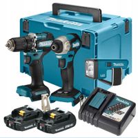 ZESTAW COMBO WKRĘTARKA ZAKRETARKA DDF487+DTD157 2*2.0AH DLX2423AJ MAKITA