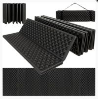 Karimata składana 180x60x1cm Trizand 22870 czarna, piankowa
