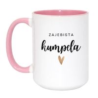 Duży Biało-Różowy 450 ml