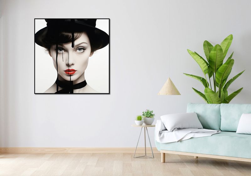 Plakat 100x100cm Atramentowa Aura zdjęcie 4