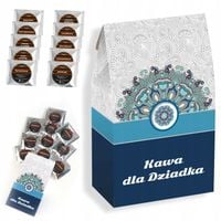 ZESTAW KAW PREMIUM 10 SASZETEK MIX SMAKÓW PREZENT UPOMINEK NA DZIEŃ DZIADKA