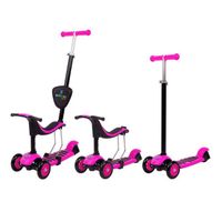 Hulajnoga trójkołowa z siodełkiem i prowadnikiem 3w1 Jaunsee Worker