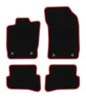 Dywaniki welurowe CARLUX-RED do Audi A1 8X hatchback, czarne, AV2