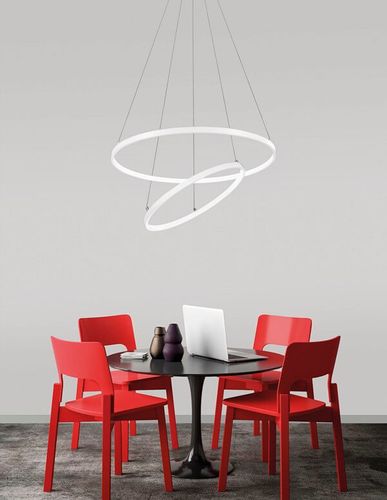 Wisząca lampa BANOS LE99322 do jadalni LED 85W biała na Arena.pl