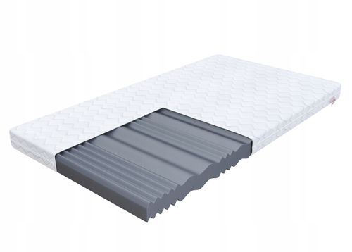 Materac MONOLITYCZNY piankowy 90 x 200 12cm H3PIANKA PROFILOWANA POD CIAŁO na Arena.pl
