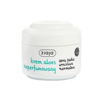 Ziaja Aloesowa, aloesowy nawilżający krem do twarzy nieperfumowany, cera normalna, wrażliwa i sucha, 50ml