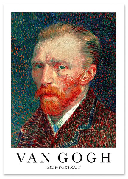 Plakat van gogh portret 50x70 cm zdjęcie 1