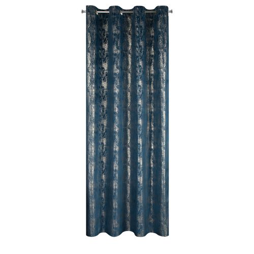 Zasłona welwetowa na przelotkach Eurofirany 140X250 INGRID granat na Arena.pl