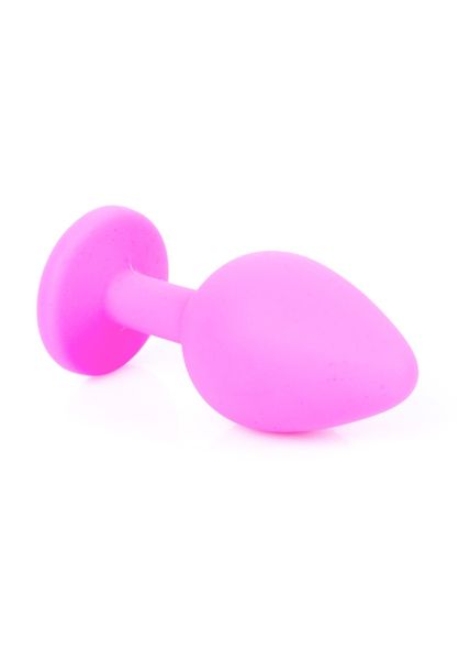 Plug-Jewellery Pink Silicon Plug Medium- Light Blue Diamond zdjęcie 3