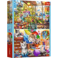 ND01_247190 PUZZLE 2x500 Sztuka malowania 37530