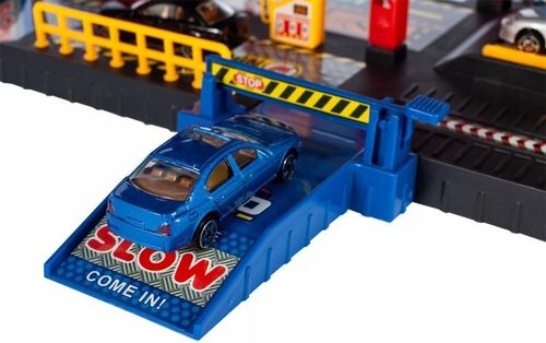 Garaż Parking Samochodowy 4-piętrowy Zjeżdżalnia dla Autek 4 Poziomy Myjnia na Arena.pl