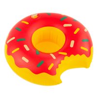 TG48118R PODSTAWKA POD KUBEK PĄCZEK RÓŻOWY DONUT PŁYWAJĄCA