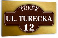 Tabliczka Tablica ADRESOWA ALUMINIOWA Numer domu 30x20 cyfry ulica dibond