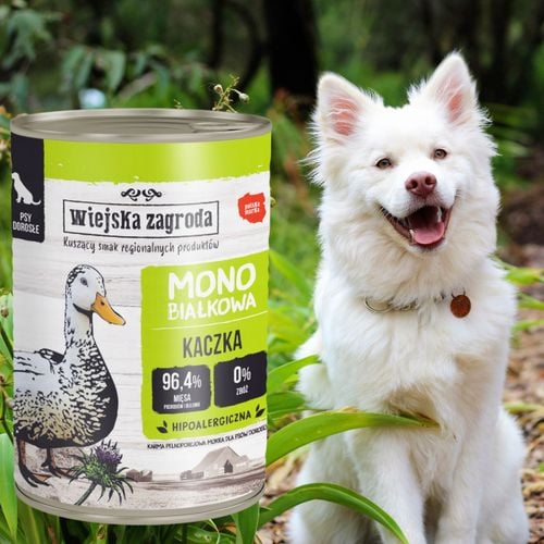 mokra karma dla psa monobiałkowa kaczka 400g wiejska zagroda hipoalergiczna na Arena.pl