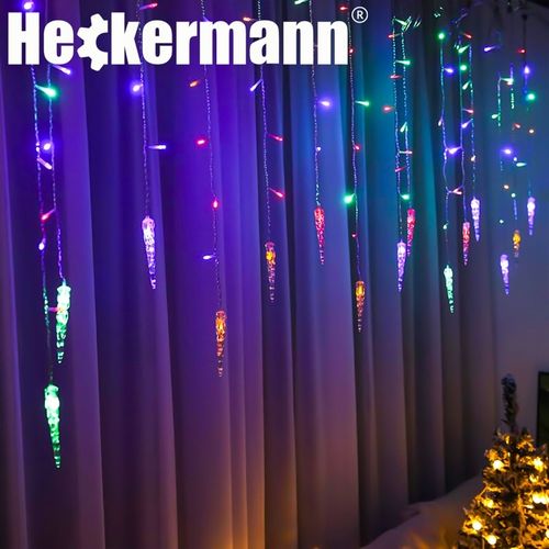 LAMPKI ZEWNĘTRZNE I WEWNĘTRZNE ŚWIĄTECZNE SOPLE 216 LED Z EFEKTEM ŚWIATEŁKA na Arena.pl