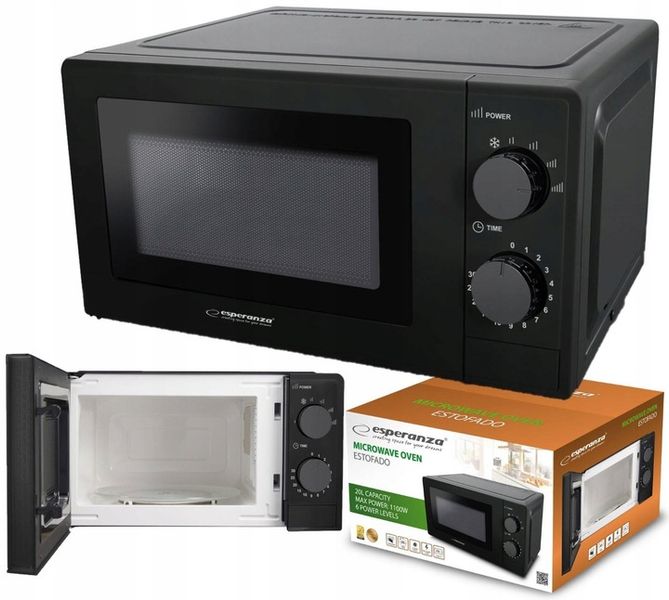 KUCHENKA MIKROFALOWA MIKROFALA ESPERANZA 700W 20L MIKROFALÓWKA TIMER zdjęcie 2
