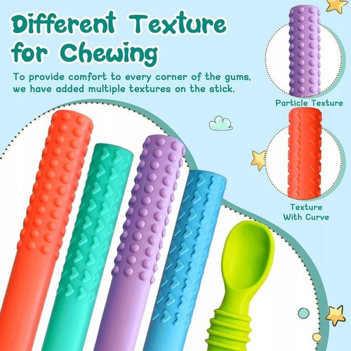 Gryzak do ząbkowania dla niemowląt Gryzaki dla dziecka sensoryczne zabawki na Arena.pl