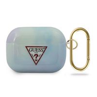 guess guacaptpumcgc02 airpods pro coverniebieski/blue tie & dye